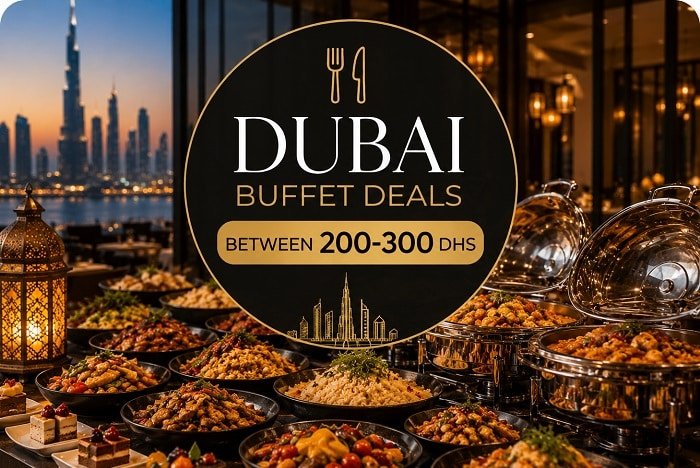 Dubai Buffet deals from 200 to 300 Dhs