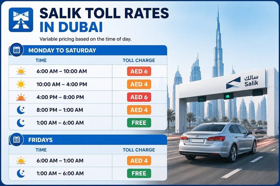 salik toll rates