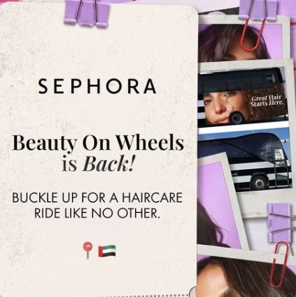 Sephora Beauty on wheels