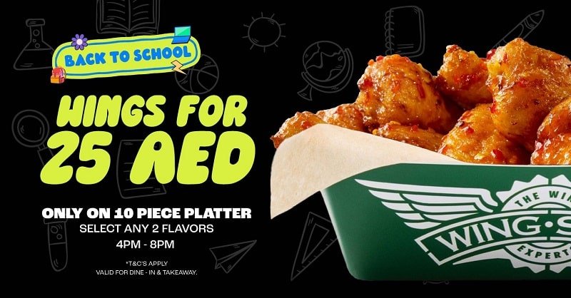 Wingstop back to school offer