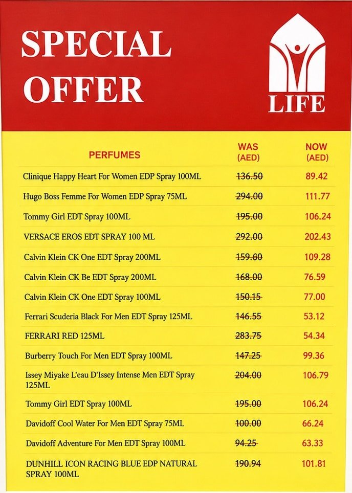 Life Pharmacy offers in Dubai
