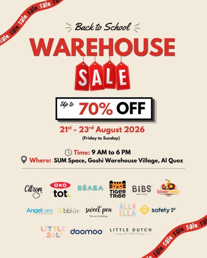Sum Space Back to School Warehouse sales in Dubai