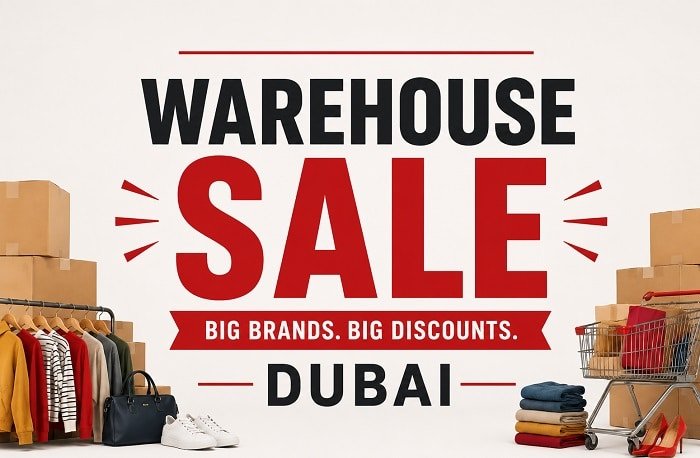 warehouse sale dubai