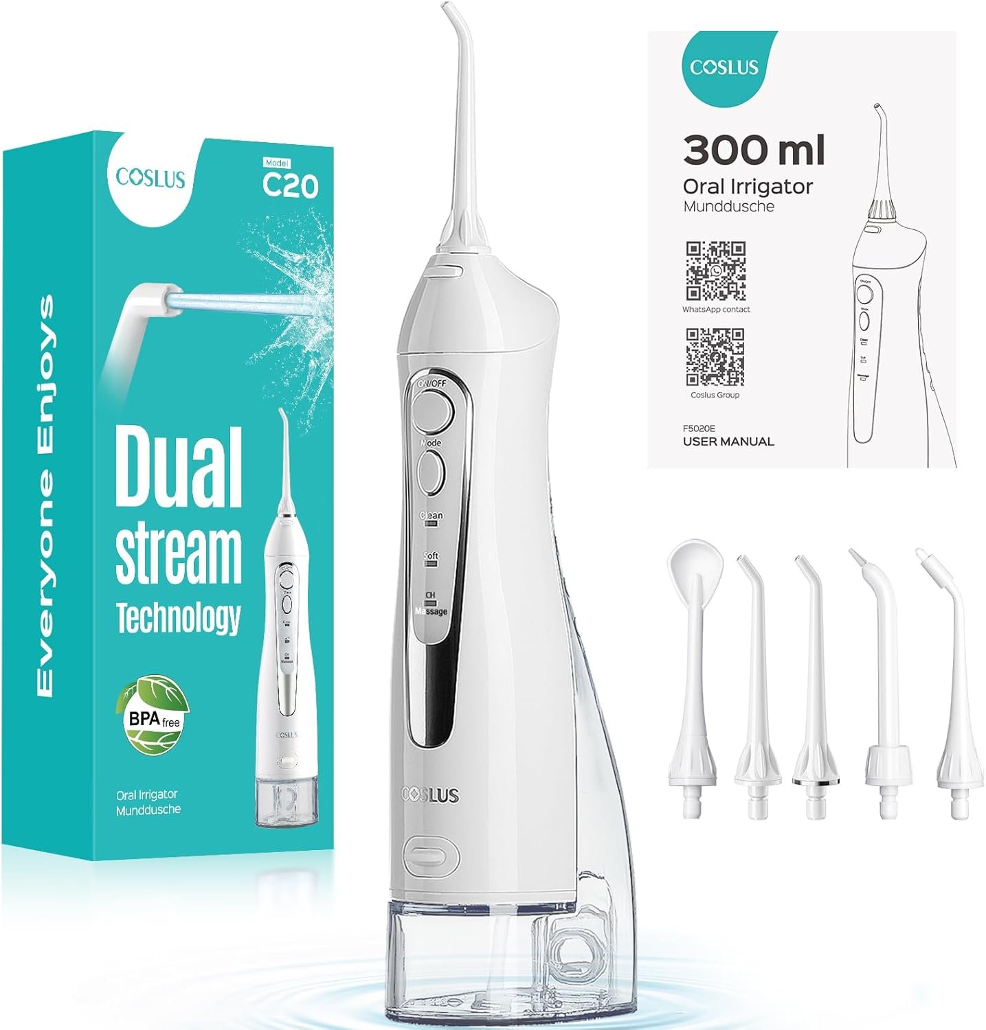COSLUS C20 Portable Water Flosser